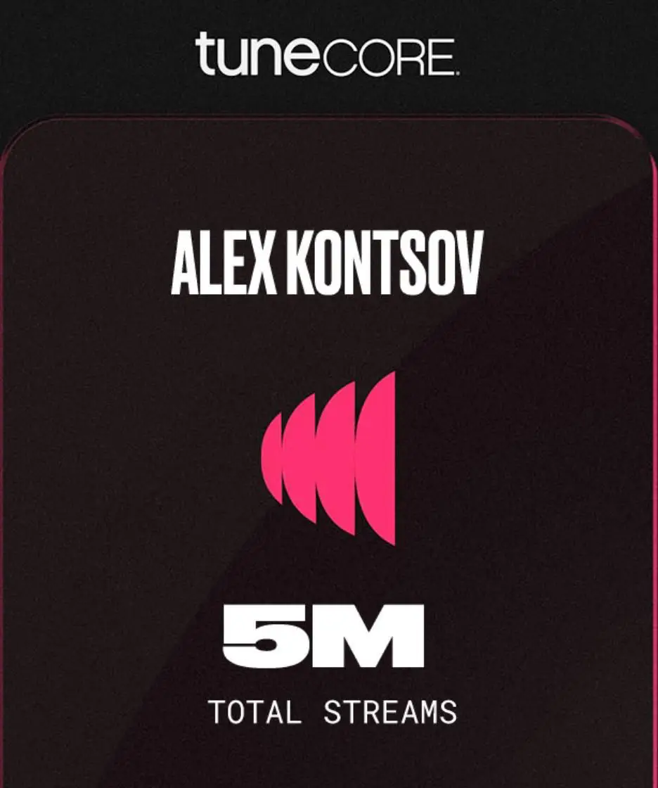 5 million: Alex Kontsov reaches new milestone on Spotify